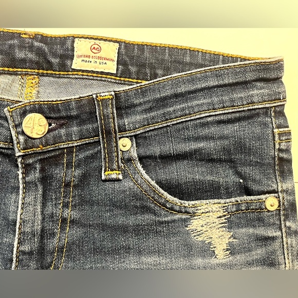AG Adriano Goldschmied Women’s Distressed Blue Jeans Size 26R - Picture 6 of 16